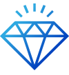 Diamond icon representing our values.